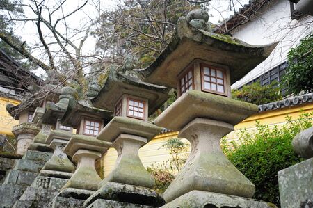 Japanese Stone Lanternsの写真素材