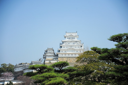 HIMEJI,JAPAN-MARCH 31 : Himiji castle is landmark in Japan Himeji city is one of the main tourist attraction. With over 3 million people visit Himeji Castle each year on 31 March 2015.のeditorial素材