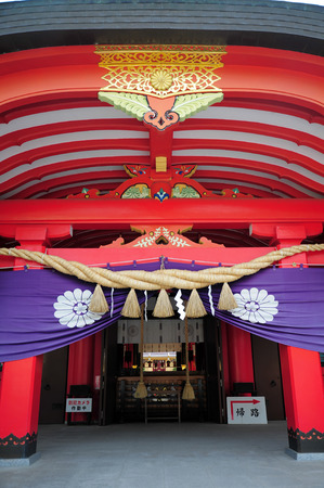SENDAI,JAPAN-7JULY : Miyagi-ken Gokoku Shrine,This Shinto shrine was built to "defend the country" and was a target of worship by military personnel nearly Aoba Castle on July 7, 2015 in Sendai, Japanのeditorial素材