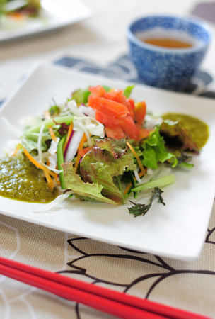 Organic Homemade Salad  Japan Styleの写真素材