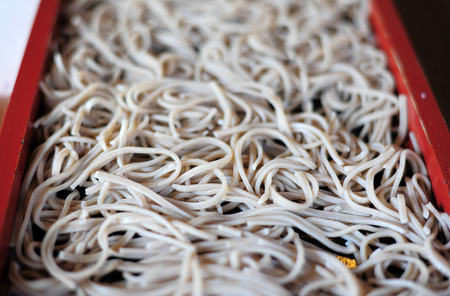 Japanese buckwheat soba noodleの写真素材
