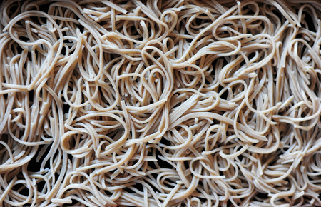 Japanese buckwheat soba noodleの写真素材