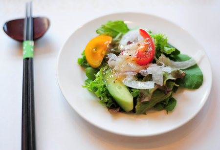 Organic Homemade Salad Japan Styleの写真素材