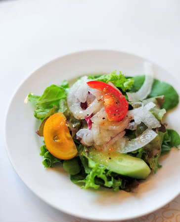 Organic Homemade Salad Japan Styleの写真素材