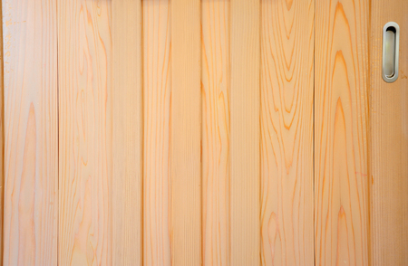 Traditional classic Japanese style sliding wooden doorの写真素材