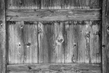 Old Wood Plank of Texture Background with black and whiteの写真素材