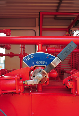 Valves manual in the process. Production process used manual valve to control the systemの写真素材