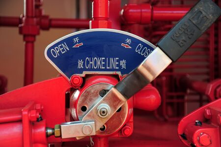 Valves manual in the process. Production process used manual valve to control the system