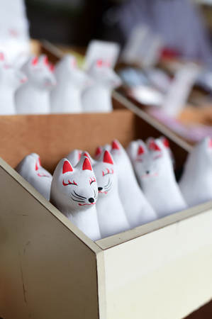 Inari statue souvenirの写真素材