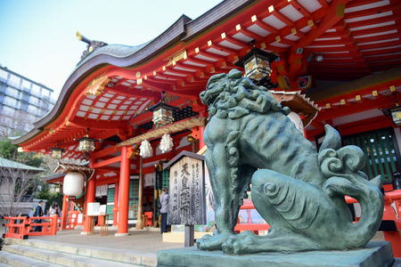 Kobe,Japan - December 10, 2016: Ikuta-jinjya shrine It is a shrine located in Kobe city ,Hyogo prefecture. It has a history of more than 1800 years old. Many worshipers visit New Year.のeditorial素材