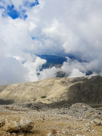 top of Tahtali Mountain in Kemer, Turkey Olympos Teleferikの写真素材
