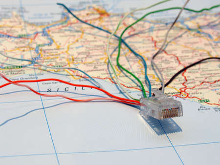        Plug in networkの写真素材