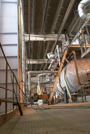 Inside of a power plant             