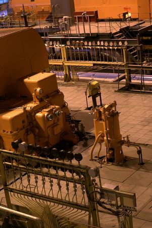 steam turbine at a power palnt    の写真素材