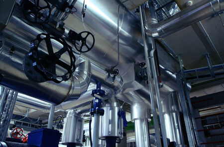 Industrial zone, Steel pipelines and equipment