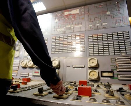 Operator at work place in the system control room