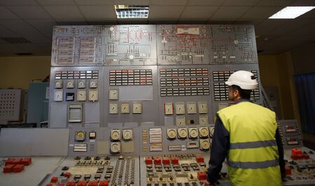 Operator at work place in the system control room