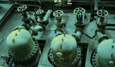 old creepy dark decaying dirty factory