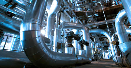 Industrial zone, Steel pipelines and cables