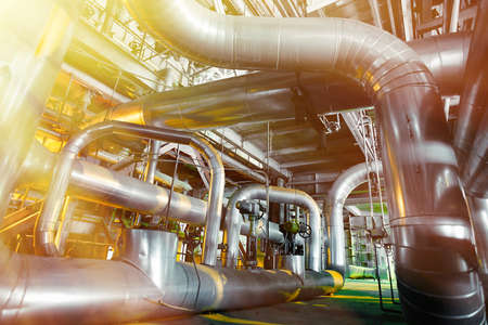 Industrial zone, Steel pipelines and cables