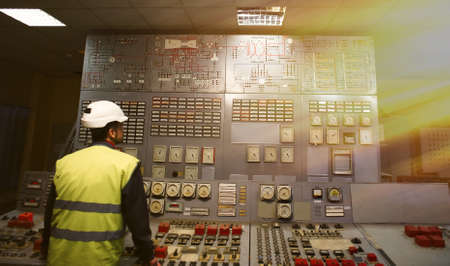 Operator at work place in the system control room