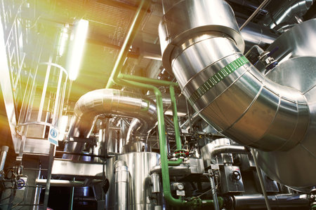 Industrial Steel pipelines and valves