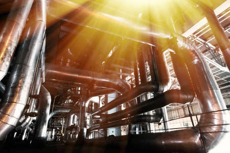 Industrial zone, Steel pipelines and equipment