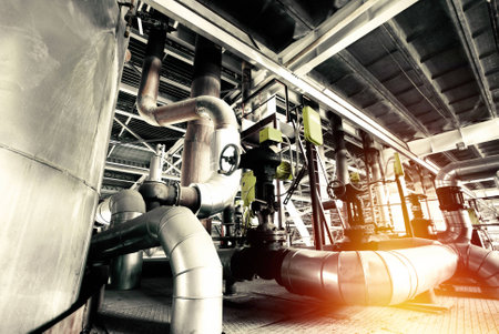 Industrial zone, Steel pipelines and cables