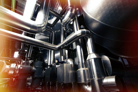 Industrial zone, Steel pipelines and equipment