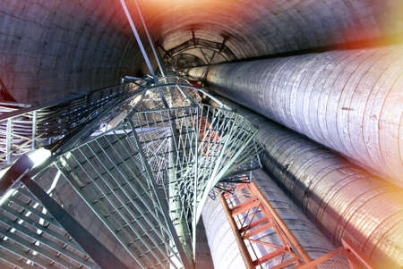 Industrial zone, Steel pipelines and equipment