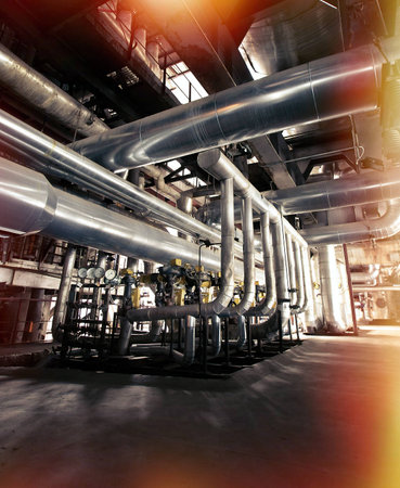 Industrial zone, Steel pipelines and equipment