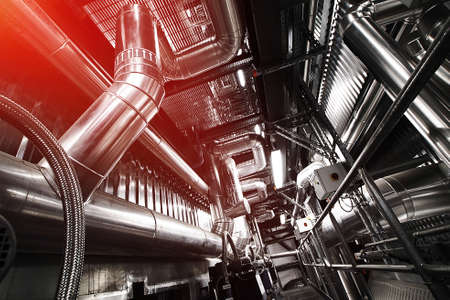 Industrial zone, Steel pipelines and equipment