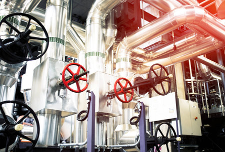Industrial zone, Steel pipelines and equipment