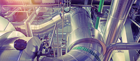 Equipment, cables and piping as found inside of a modern industrial power plant
のeditorial素材