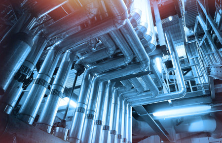 Industrial Steel pipelines and valves
