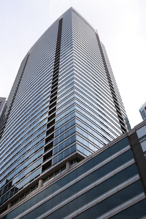 Modern Office Buildings  Bottom Up View  Chicagoのeditorial素材