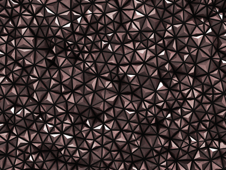 Abstract 3d rendering of darck retro red surface Background with futuristic polygonal shape