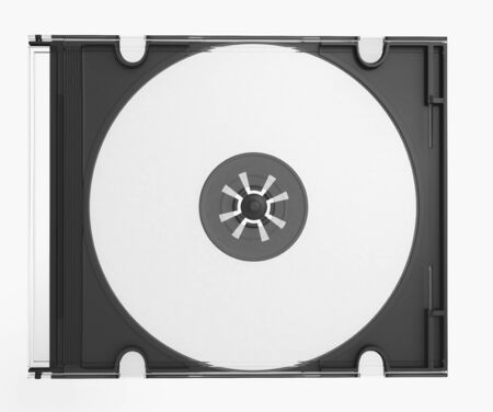 3D CD cover on white background