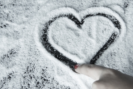 a sugar hearth picture in a tableの写真素材