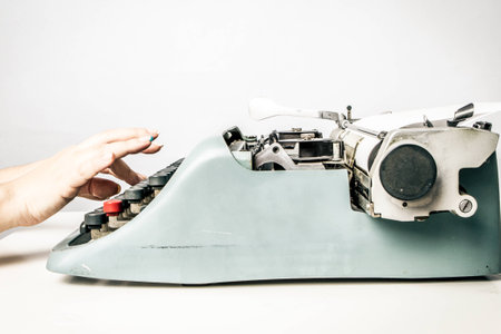 hand writing in a write machine