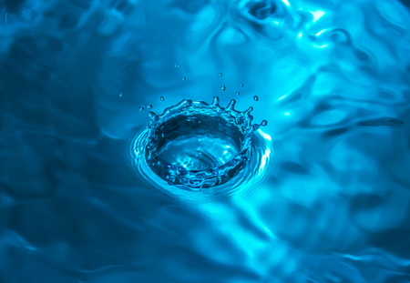 splashing water dropsの写真素材