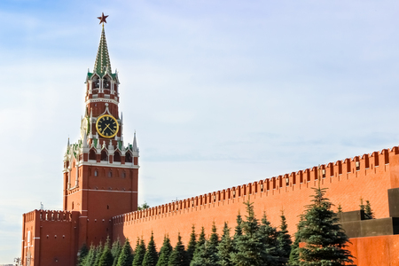 Moscow Kremlin, Red Square, Spasskaya Towerのeditorial素材