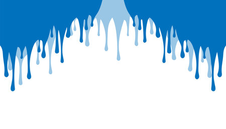 Smudges (dripping) of colorful paint, background with copy space. Vector illustrationのイラスト素材