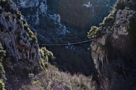 suspension bridgeの写真素材