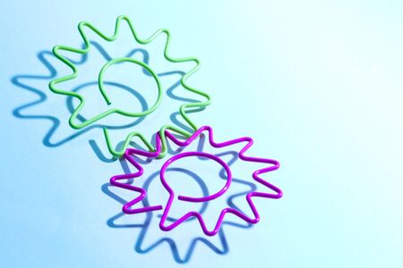 Sun paper clipの写真素材