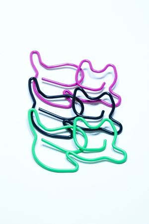 Cat paper clipの写真素材