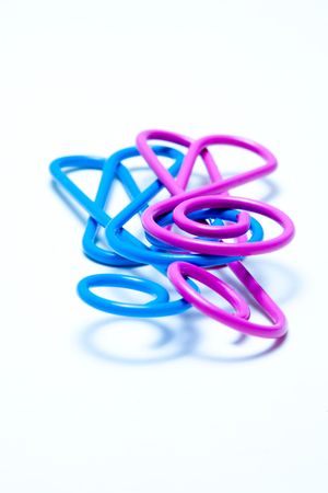 Bass clef paper clip の写真素材