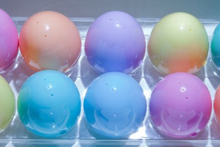 Easter egg boxの写真素材