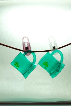 St Patrick hooked glassesの写真素材