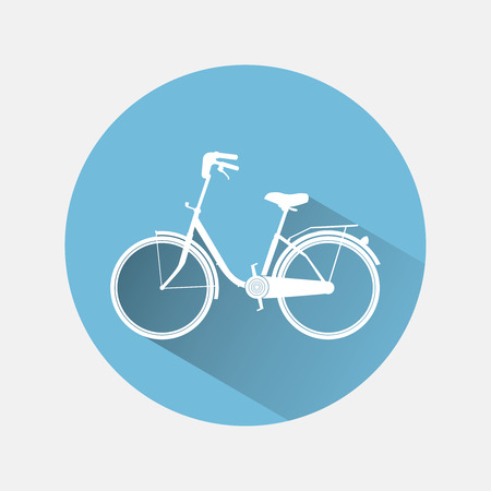 City bike  Icon. Blue bike Icon Vectorのイラスト素材